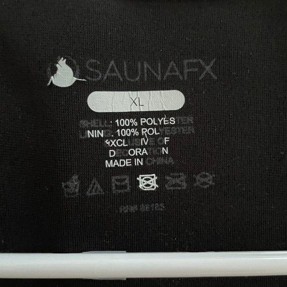 $ Sauna FX Men's Neoprene Slimming Shirt Size XL Black - Picture 3 of 3